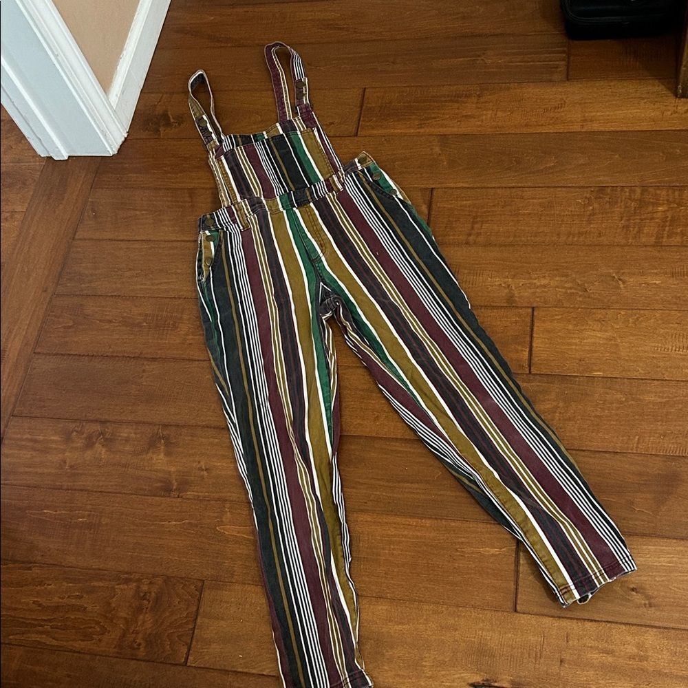 BDG Multicolor Striped Overalls a small - Picture 4 of 13
